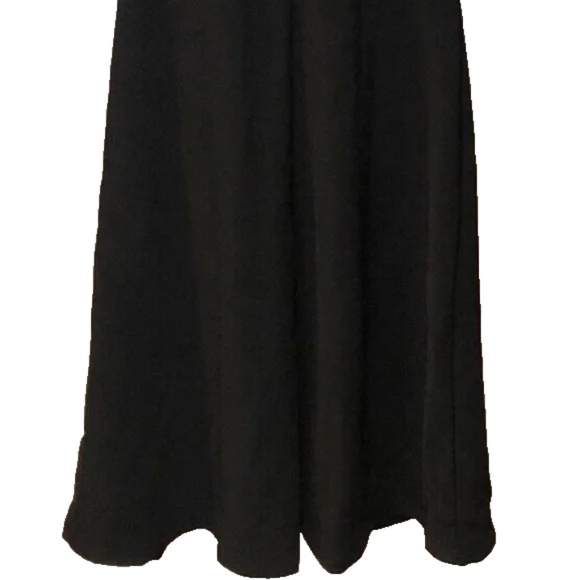 Emerald Sundae Black Banded V-Neck Evening Gown Chain Link Formal Maxi Dress - Picture 11 of 14